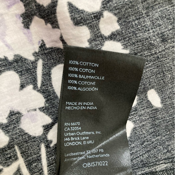 Anthropologie Corset Shirt Dress Womens NWT Size 4 Petite Purple Floral Pockets - Picture 8 of 10